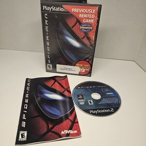 Spider-Man (Sony PlayStation 2, 2002). Blockbuster Case